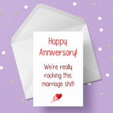 Funny Anniversary Card 38 - Rocking this marriage