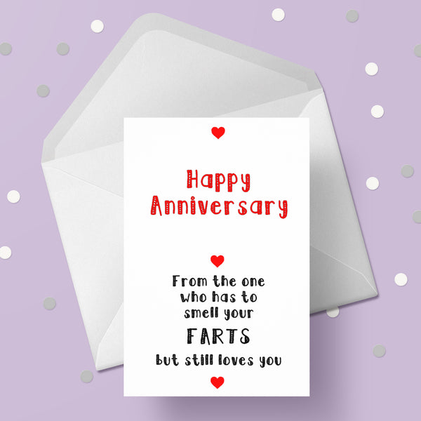 Anniversary Card 18 - Funny Farts