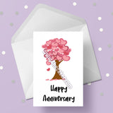 Anniversary Card 08 - Cherry Blossom