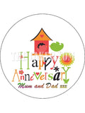 Anniversary 24 Edible Icing Cake Topper or Ribbon