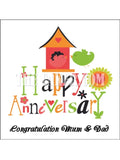 Anniversary Edible Icing Cake Topper 34