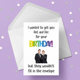 Ant and Dec Funny Birthday Card