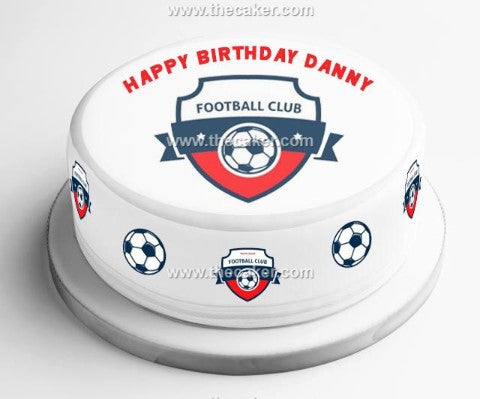 Any Football Badge Edible Icing Cake Topper or Ribbon