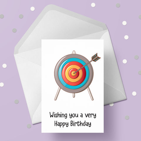 Archery Birthday Card 02