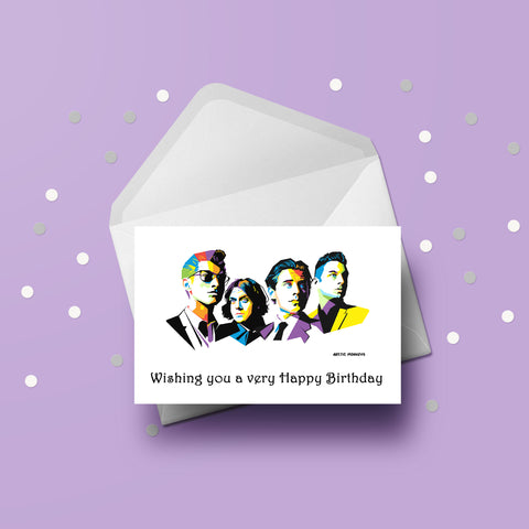 Arctic Monkeys Birthday Card