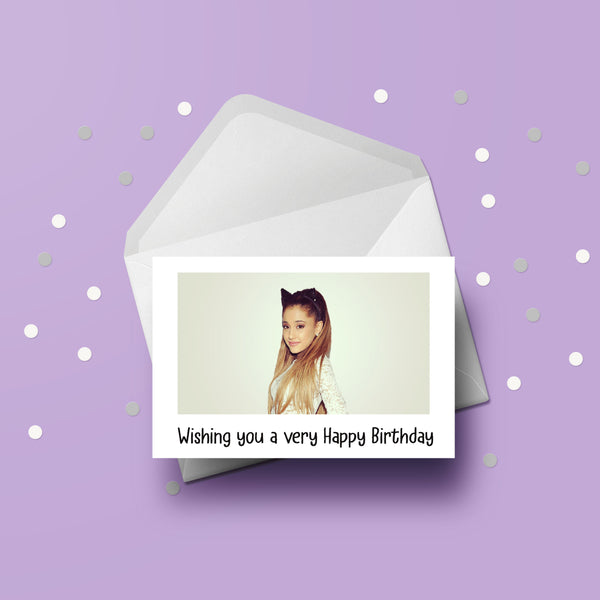Ariana Grande 02 Birthday Card