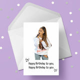 Ariana Grande 01 Edible Icing Cake Topper or Ribbon