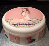 Ariana Grande 01 Edible Icing Cake Topper or Ribbon