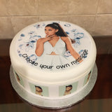 Ariana Grande 03 Edible Icing Cake Topper or Ribbon