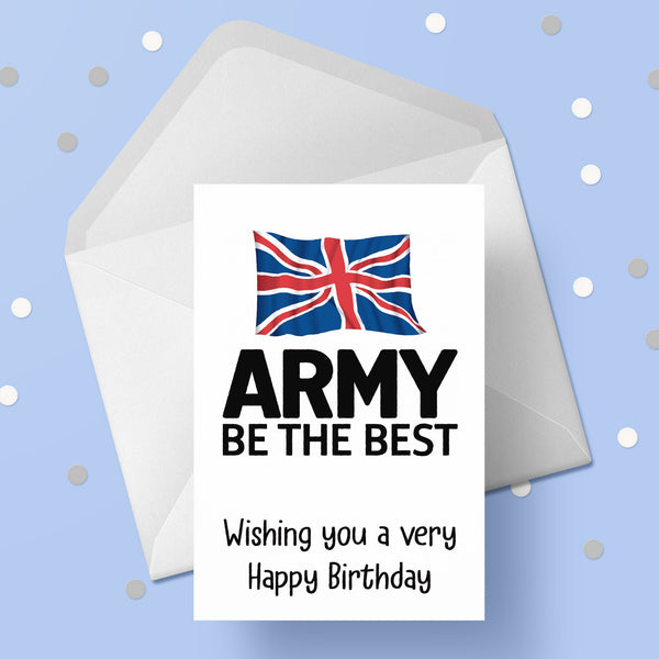 Army Birthday Card - Be the best