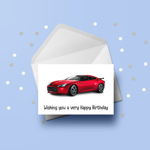 Aston Martin Car Birthday Card 03