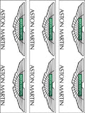 Aston Martin Logo Edible Icing Cake Topper or Ribbon