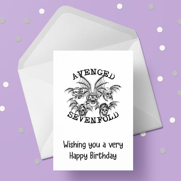 Avenged Sevenfold Birthday Card
