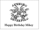 Avenged Sevenfold Edible Icing Cake Topper