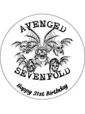 Avenged Sevenfold Edible Icing Cake Topper