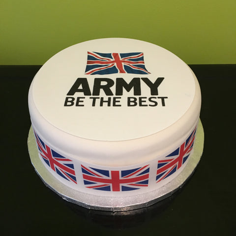 Army Edible Icing Cake Topper - Be The Best