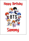 BTS Edible Icing Cake Topper 01