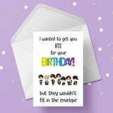 BTS Funny Birthday Card