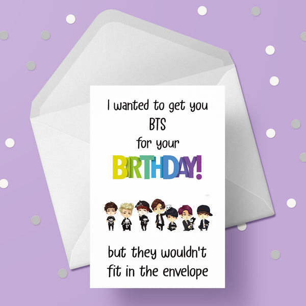 BTS Funny Birthday Card