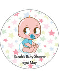 New Baby Edible Icing Cake Topper 08 - Baby Shower
