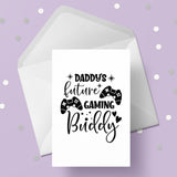 New Baby Card 17 - Funny gaming buddy