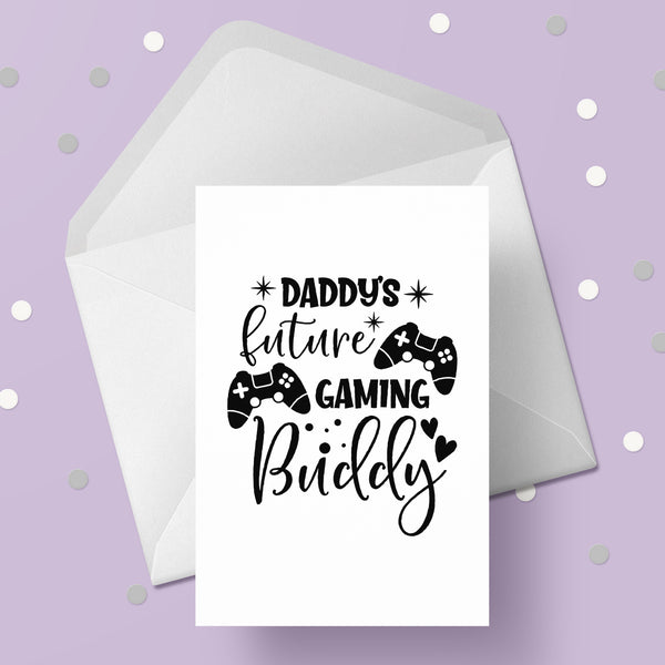 New Baby Card 17 - Funny gaming buddy