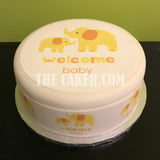 New Baby Edible Icing Cake Topper 03 - Baby Shower