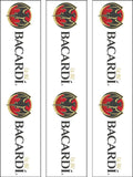 Bacardi Rum Logo Edible Icing Cake Topper or Ribbon