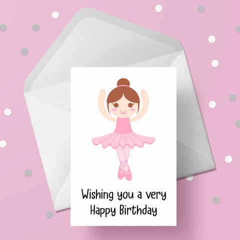 Ballet / Ballerina Birthday Card