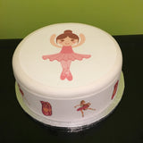 Ballet Ballerina Edible Icing Cake  03