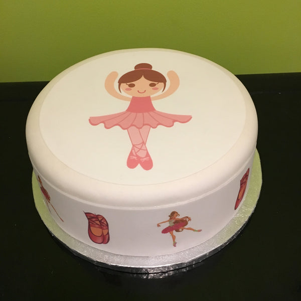 Ballet Ballerina Edible Icing Cake  03