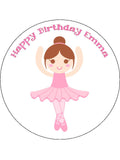 Ballet Ballerina Edible Icing Cake  03