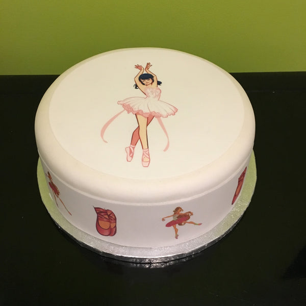 Ballet Ballerina Edible Icing Cake Topper 02