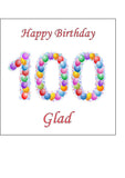 100th Birthday Balloons Edible Icing Cake Topper or Ribbon