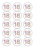 18th Birthday Balloons Edible Icing Cake Topper