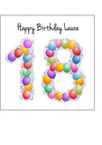 18th Birthday Balloons Edible Icing Cake Topper