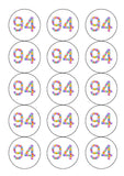 94th Birthday Balloons Edible Icing Cake Topper or Ribbon