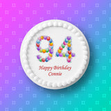 94th Birthday Balloons Edible Icing Cake Topper or Ribbon