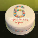 6th Birthday Balloons Edible Icing Cake Topper