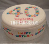 40th Birthday Balloons Edible Icing Cake Topper or Ribbon