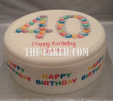 40th Birthday Balloons Edible Icing Cake Topper