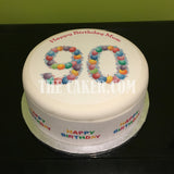 90th Birthday Balloons Edible Icing Cake Topper