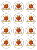 Basketball Edible Icing Cake Topper 01