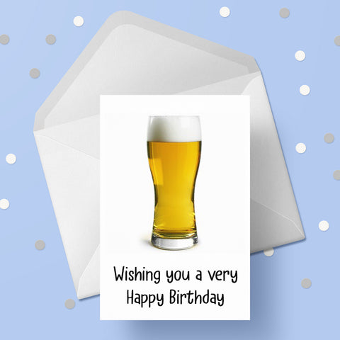 Beer 02 Birthday Card