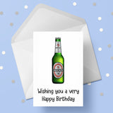 Beer Birthday Card 04 - Becks