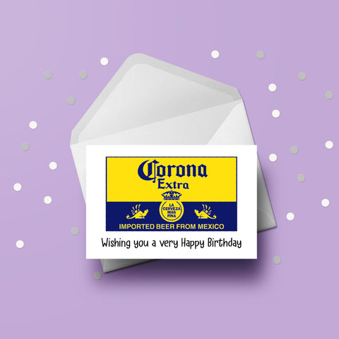 Beer, Lager Label 05 Card - Corona Extra