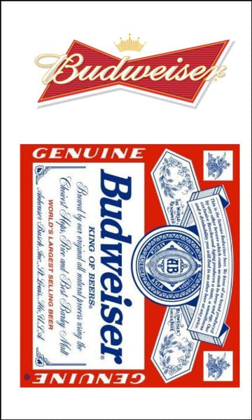 Beer, Lager Label 02 Edible Icing Topper - Budweiser