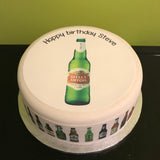 Beer 05 Edible Icing Cake Topper or Ribbon - Stella Artois