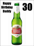 Beer 05 Edible Icing Cake Topper or Ribbon - Stella Artois