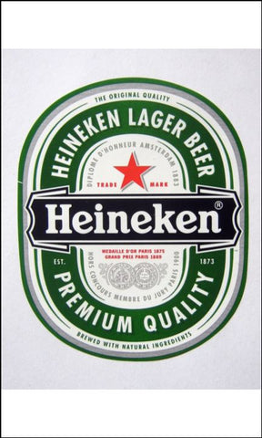 Beer, Lager Label Edible Icing Topper 06 Heineken